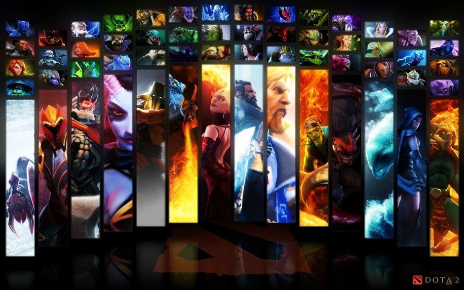 dota2 wallpaper all heros